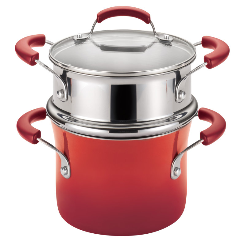 Rachael Ray Porcelain Nonstick 3 Qt. Covered MultiPot & Reviews Wayfair